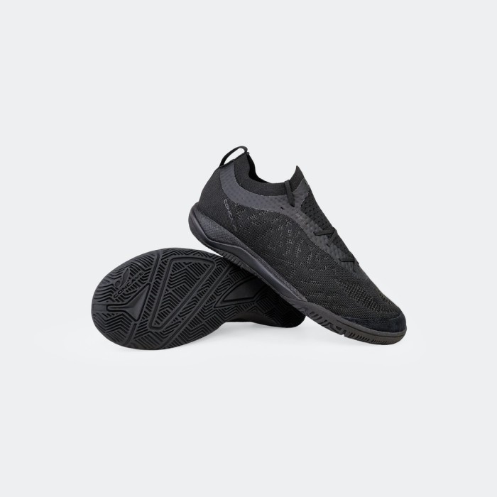 Concave Sepatu Futsal Anak - Volt Kids Black