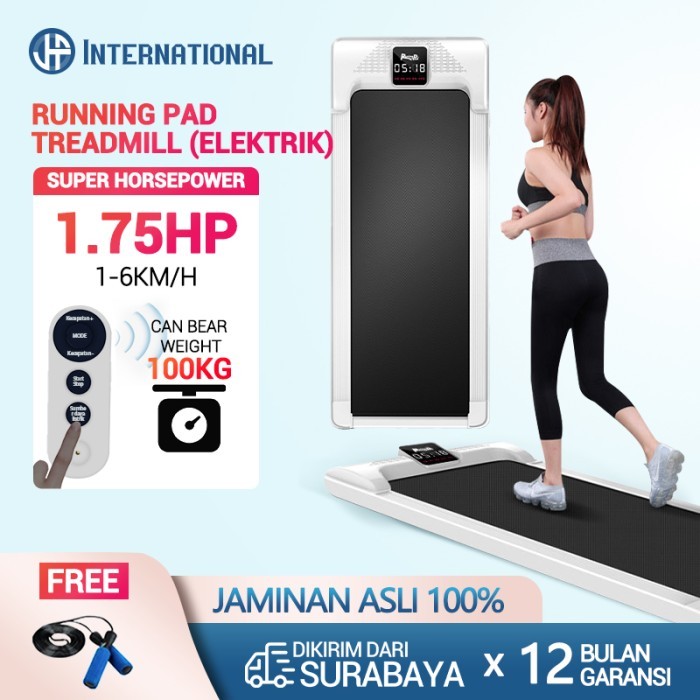 JF TREADMILL ELEKTRIK FLAT TREADMILL RUMAH TANGGA LISTRIK KEBUGARAN KODE 758