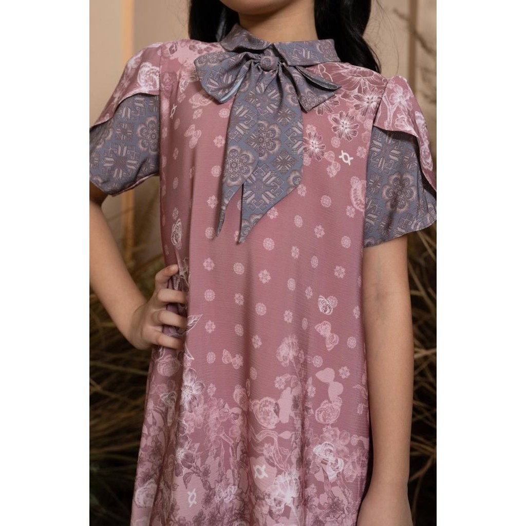 Grosir Klamby - Medinela Dress Girl Pink Scallop