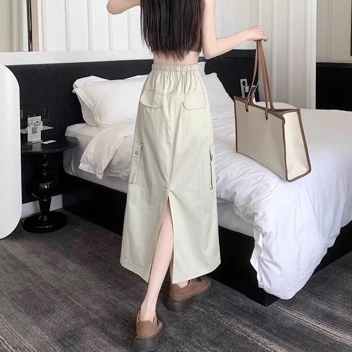 Best Seller Rok Cargo Wanita ROK Panjang Silvana Original