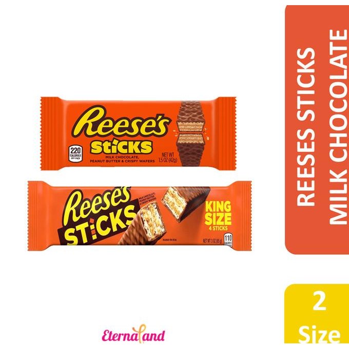 

New Reeses Sticks Chocolate - Wafer Cokelat Kacang Impor Usa Terbaik