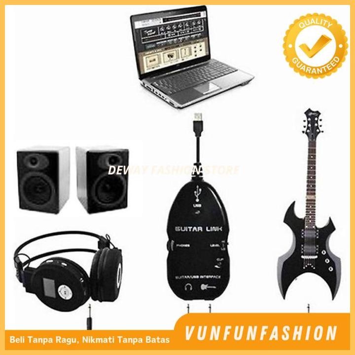 GUITAR LINK USB INTERFACE PENGHUBUNG KOMPUTER SOUMD CARD EFFECTOR TERBAIK