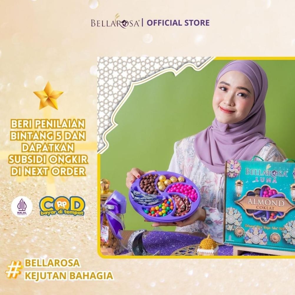 

Sale BELLAROSA Luna Cokelat Almond Hadiah Hampers Lebaran Terenak Original