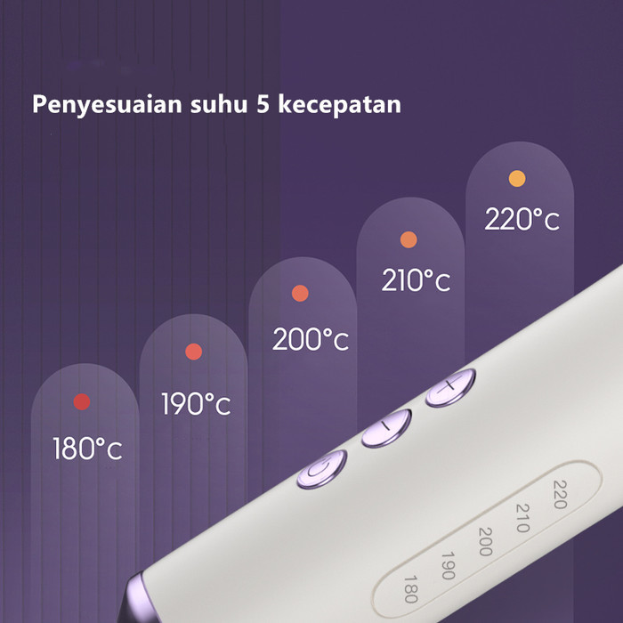 Catokan Curly Otomatis Vivid Vogue Gen2 Ungu 32Mm