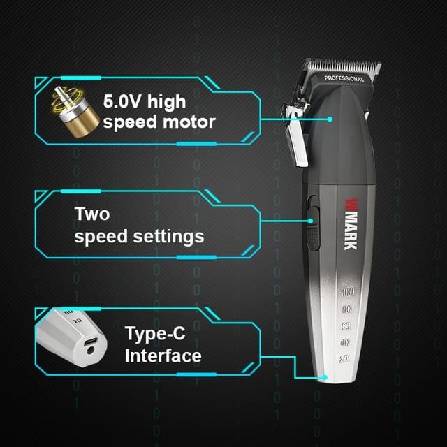 Wmark Ng 2038 Alat Cukur Elektrik Rambut Professional Wmark Ng-2038 High Speed 9000 Rpm 1 Set Hair