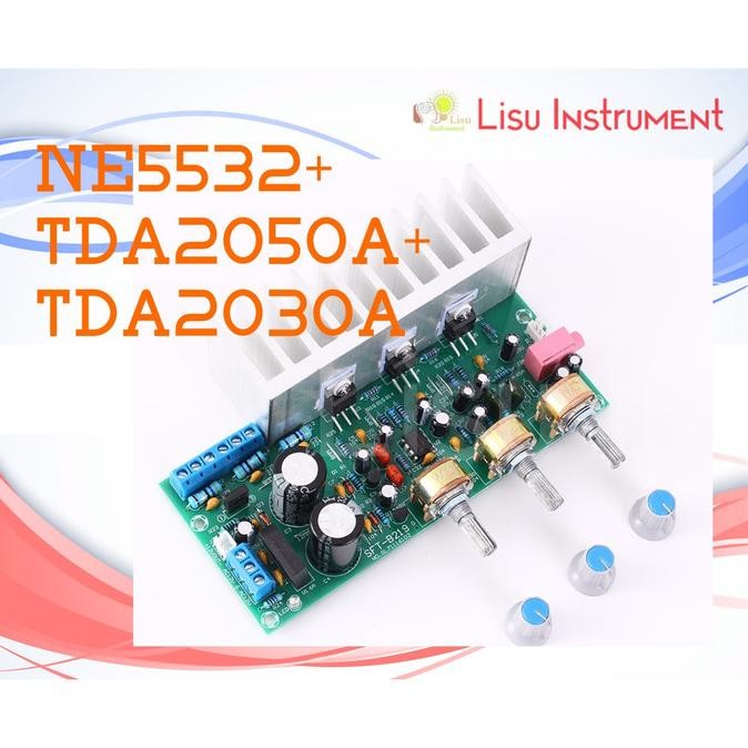 NE5532 TDA2050A + TDA2030 2.1 Bass Subwoofer HIFI Amplifier Board lisu992 Berkualitas