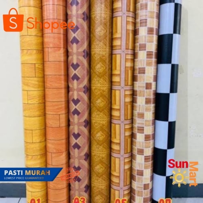 Karpet Lantai Kilap / Karpet Plastik Vinyl Tebal 1 Roll New