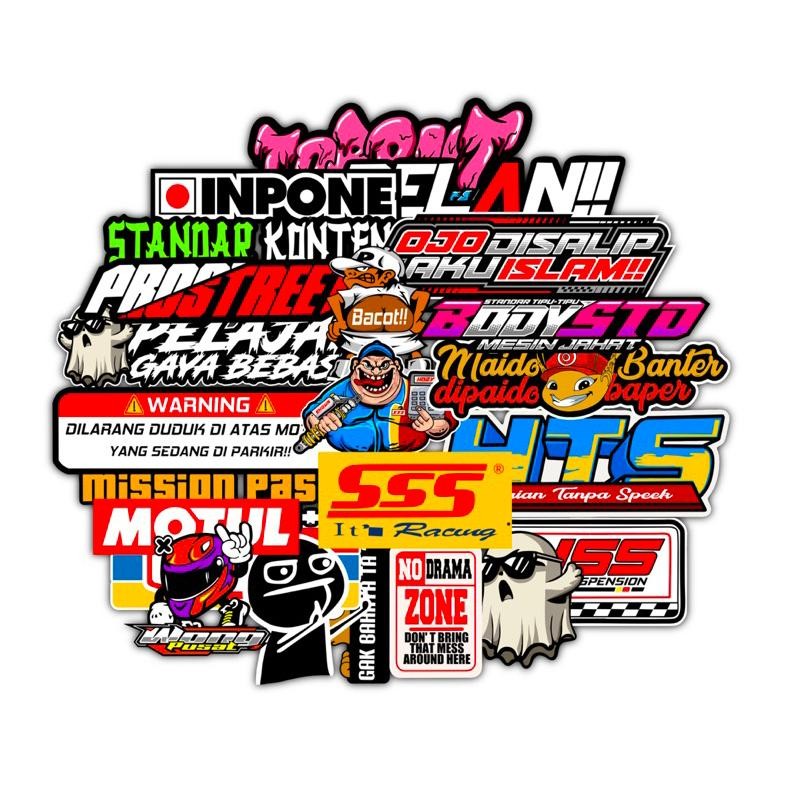 

Ready Stok Stiker Vinyl All Pack Spongsor Kata Kata Vol V002 / Stiker Vinyl Motor / Motor Stiker / Stiker Motor Murah