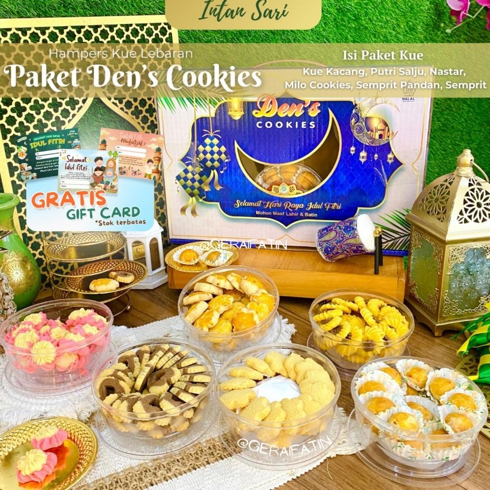 

df-7 Paket Kue Lebaran Paket Den's Cookies dari Intan Sari Kue Kering Paket Ramadhan 2025 Hemat