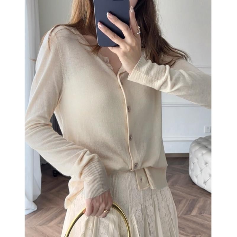 Rajut Cardigan Wanita - Rajut Korean Style - Rajutan Lengan Panjang -  Mantel Rajutan 003