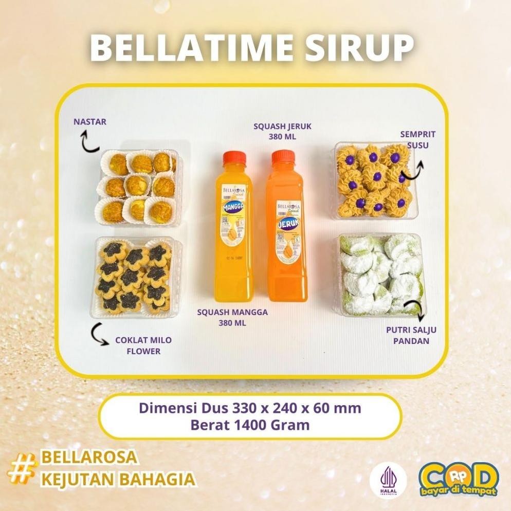 

tg-342 BELLAROSA Bellatime Hadiah Hampers Lebaran Premium Sirup & Kue kering Termurah