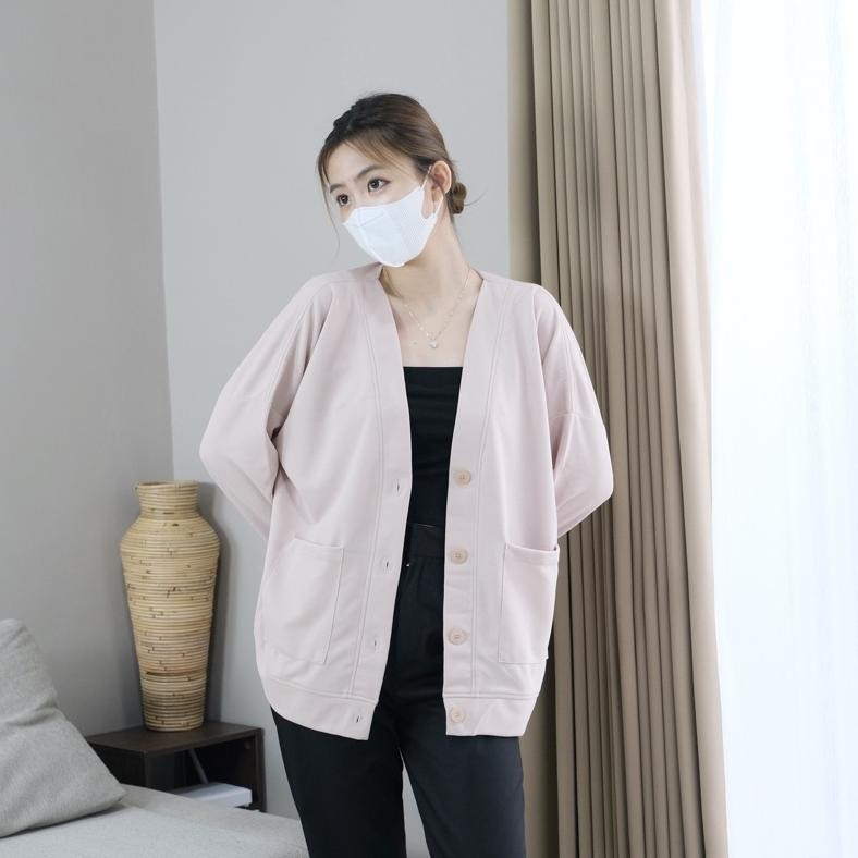 Oversize Outer Cardigan Pocket - Cardigan Wanita - Sweater Wanita - Jaket Wanita - Outer Wanita