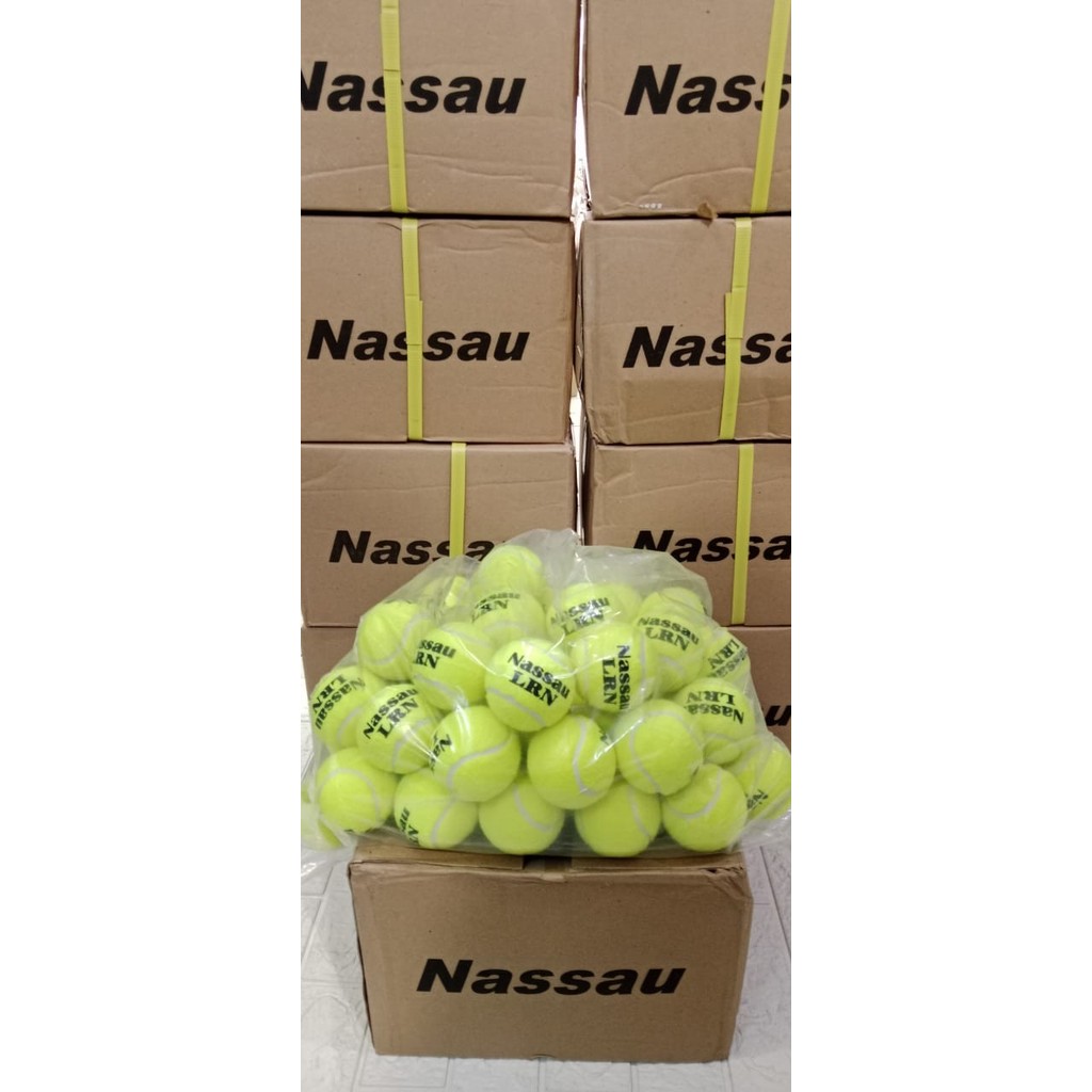 BOLA TENIS NASSAU / BOLA TRAINING NASSAU LRN ( isi 50 ) ORIGINAL