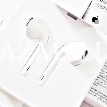 EARPODS APPLE ORIGINAL EARPHONE LIGHTNING CONNECTOR HEADSET IPHONE Terlaris