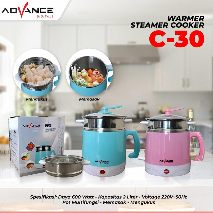 ADVANCE PANCI ELEKTRIK MULTIFUNGSI C30 / STEAMER WARMER COOKER ADVANCE