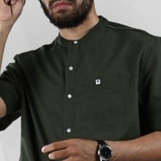 Kemeja pria koko lengan pendek katun UHUD Terlaris