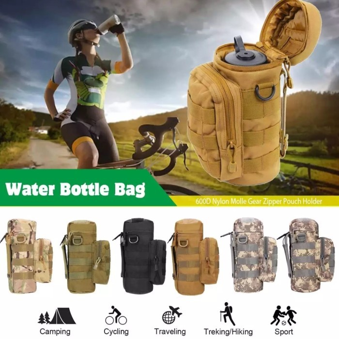 Tas Selempang Botol Tactical Waist Bag Olahraga Outdoor Sepeda Import
