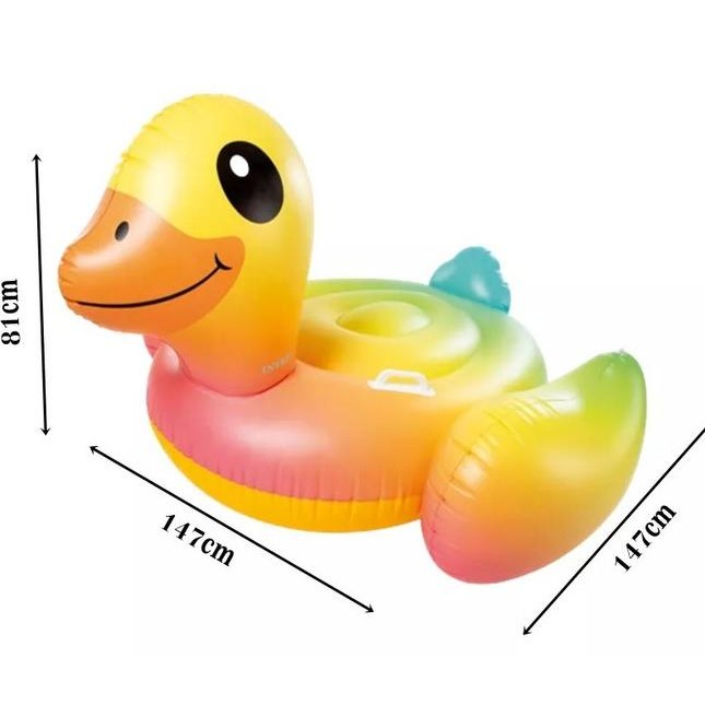 INTEX 57556 PELAMPUNG Bebek Yellow Duck Ride On