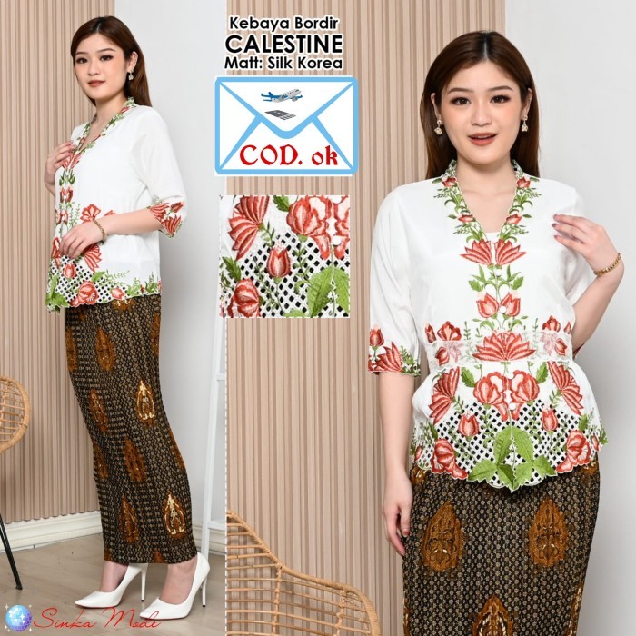 Atasan Kebaya Encim Modern Silky Korea