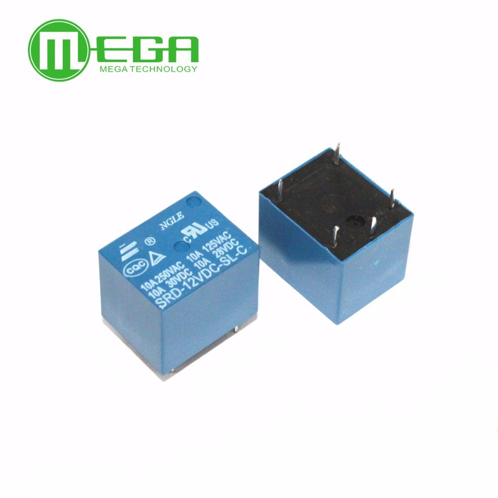JEMA New   100pcs 5VDC 12V DC  Power Relay SRD-05VDC-SL-C   SRD-12VDC-SL-C SRD-24VDC-SL-C PCB Type
