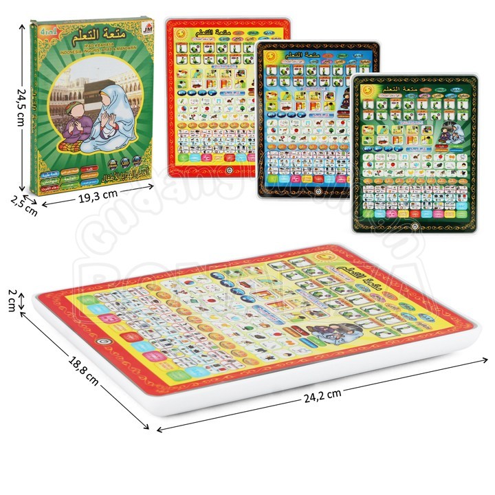 [Bonanza] Mainan Edukasi Ipad Suara Musik Lampu Ipad 4 Bahasa