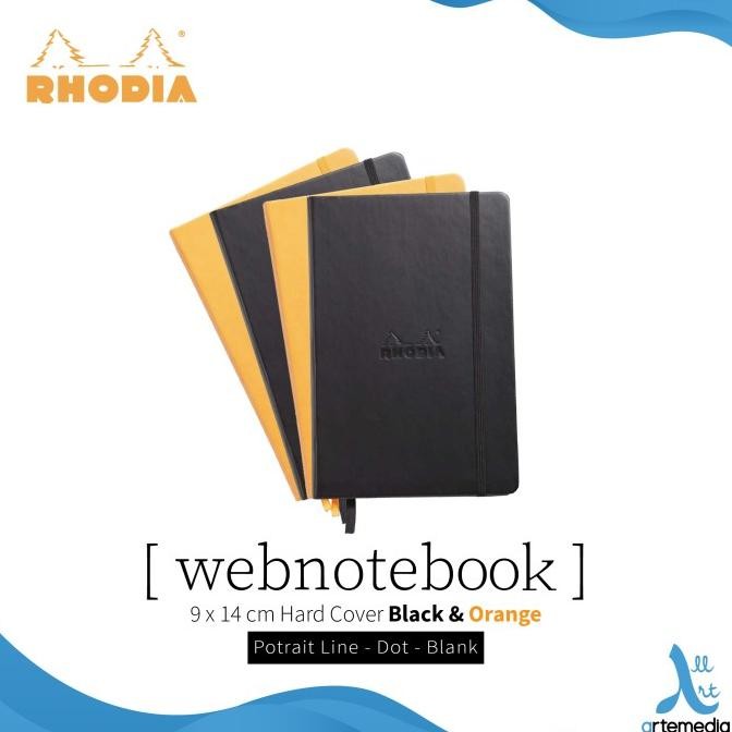 

Buku Catatan Rhodia 9x14cm Hardcover Webnotebook