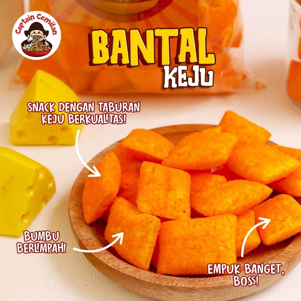 

UFO-2025 500Gram Snack Keju Bantal ciki rasa keju Captain cemilan Sale