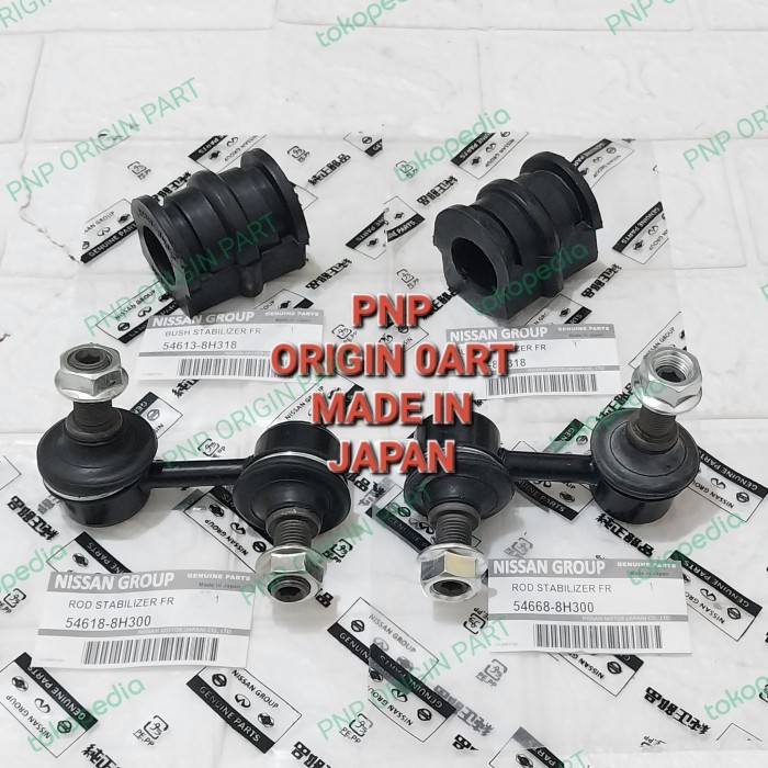Karet Roti Stabilizer Link Link Stabil Stabil Depan Xtrail T30 Ori 4Pc