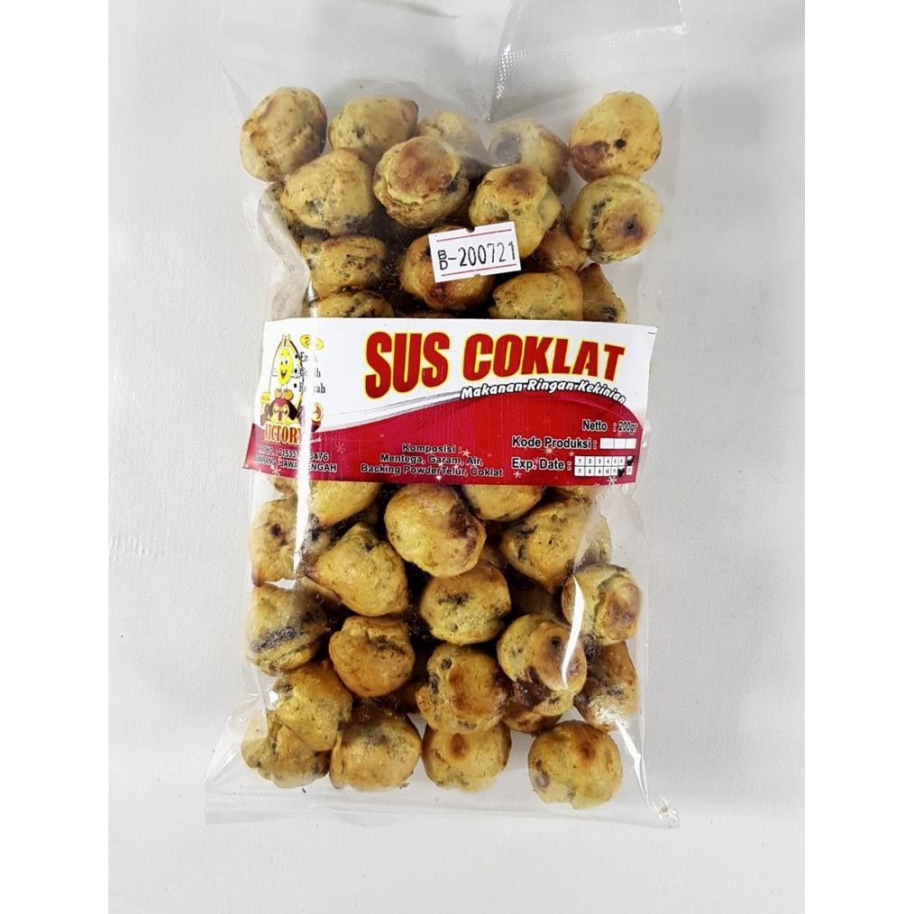

wes-24 Victory Snack - Camilan Roti Sus Coklat / Sus Kering murah isi 200 gr Original