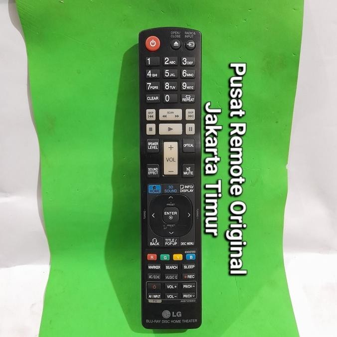 REMOTE REMOT DVD HOME THEATER LG 3D SOUND AKB73356002 ORIGINAL ASLI 1303T
