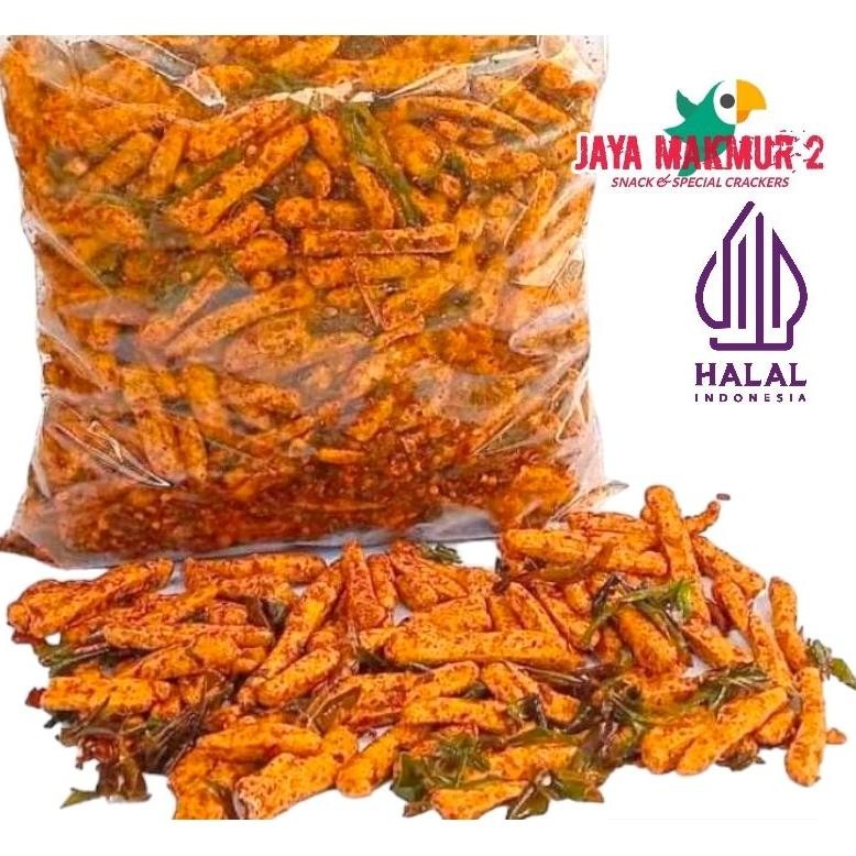 

ed-76 Basreng stik viral 1kg pedas daun jeruk jaya makmur Original