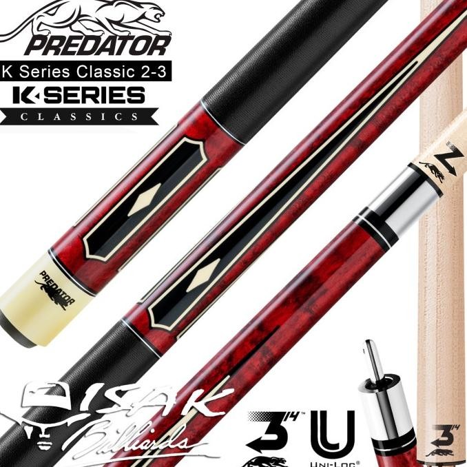 Predator K Series Classics 2-3 Cue Uniloc Low Def Pool Stick Billiard SALE