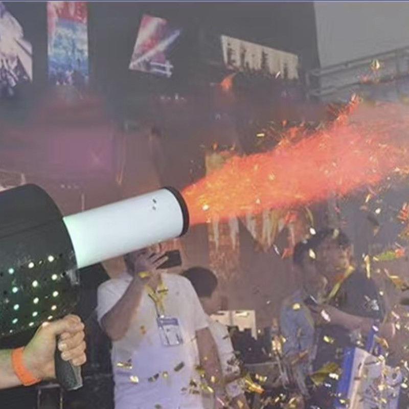 CGR LED Colored Paper Air Column Gun Stage Handheld Co2 Dry Ice Gun Atmosphere Props Carbon Dioxide 