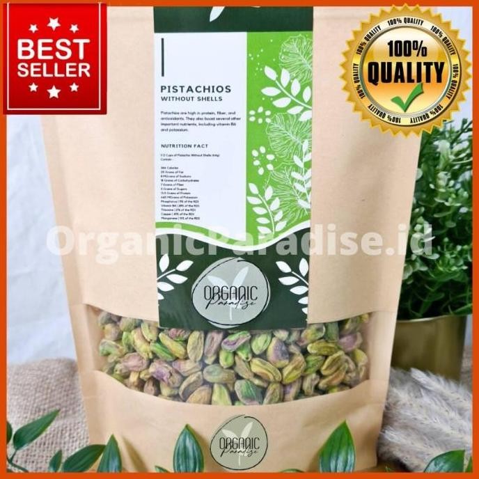 

Kacang Pistachio Panggang Tanpa Kulit 250 Gram