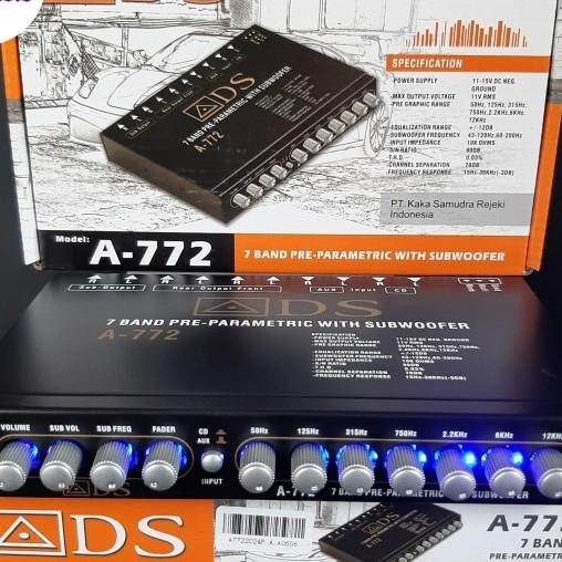 PreAmp Equalizer Parametrik Audio High Quality Pre Amp ADS 772 Terlaris