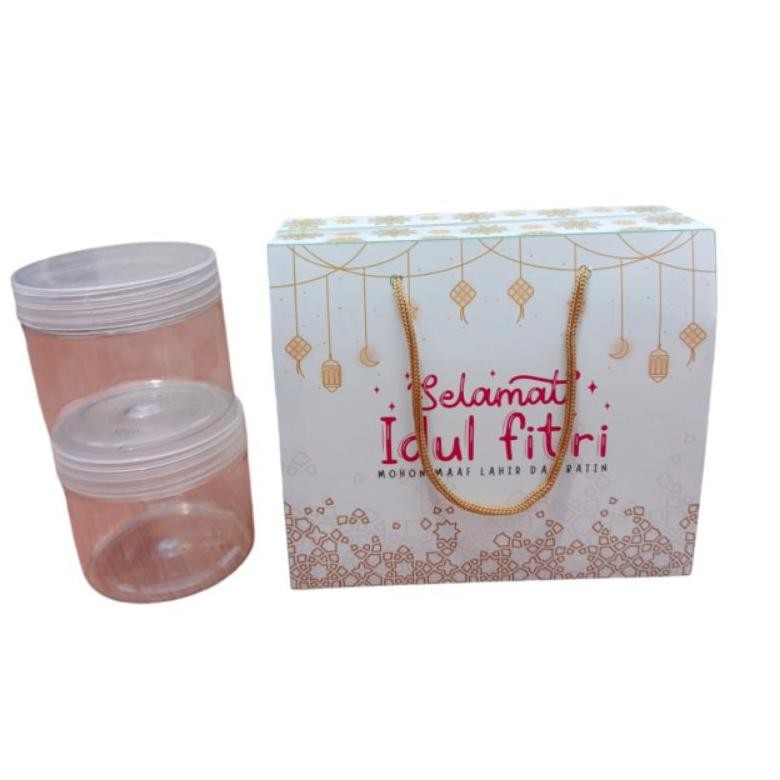 

Wdm-2227 10 Pcs Gable Box Hampers Idul Fitri Muat 3 Toples Jar 500-750 Ml Hijau Tua Poly Gold Uk 28X10X11 Cm (Tinggi Total 16Cm Wdm-2227
