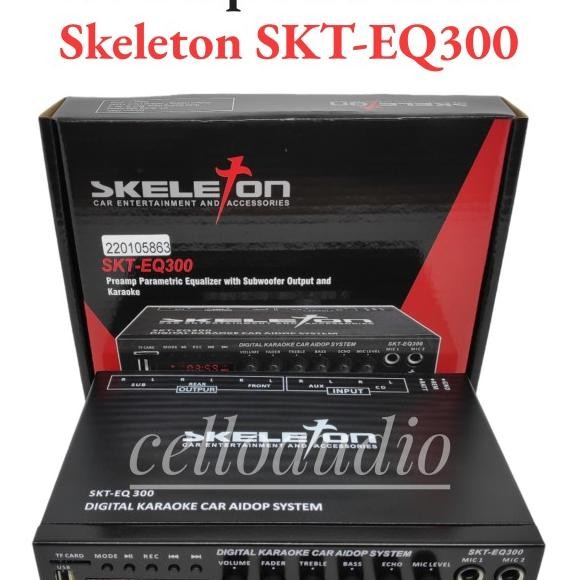 Pre Amp Parametrik SKELETON SKT-EQ300 Bluetooth Equalizer SKT EQ 300 Terlaris