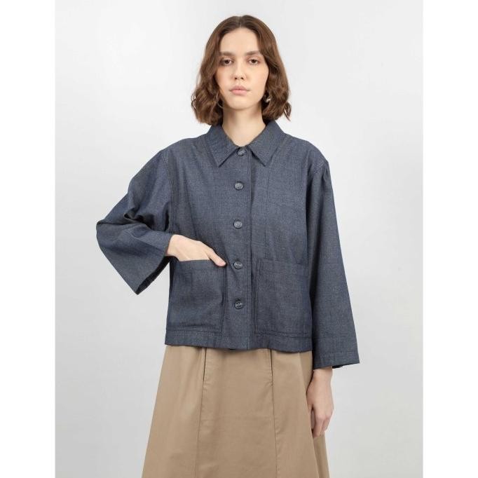 Jaket Wanita - Bobo Tokyo - Cassie Chore Denim Jacket Indigo