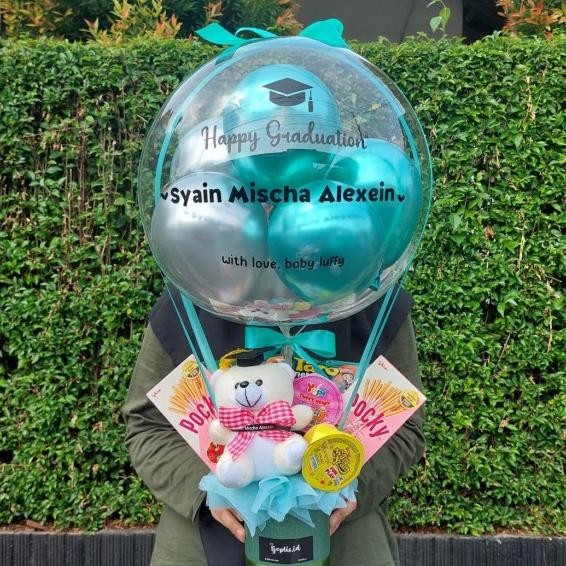 Bouquet Bucket Balon/Buket Balon Snack Boneka Pocky dll Terlaris