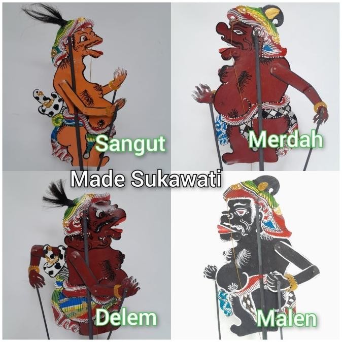 Buruan serbu] Kerajinan wayang kulit bali tokoh Malen Merdah Delem Sangut