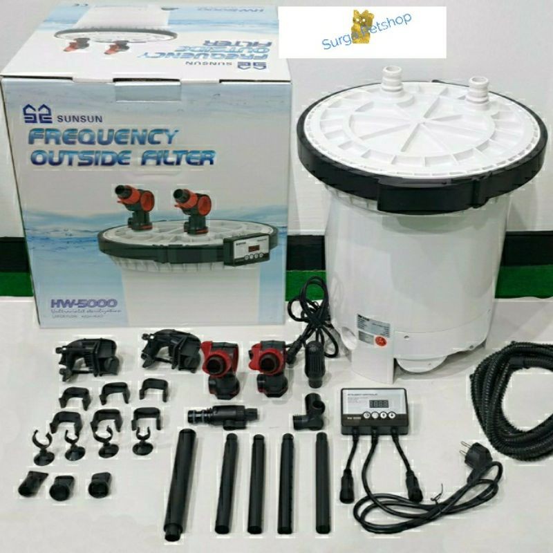 SUNSUN External Filter Aquarium HW 5000 Aquascape kolam ikan tabung air akuarium HW5000 ori import