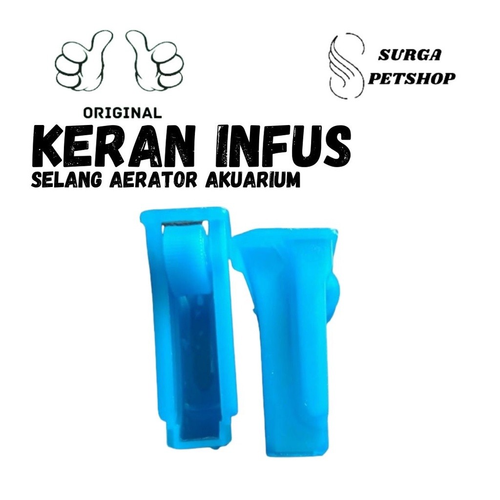 Keran Infus Pengatur Selang Slang Udara Angin CO2 Aerator Aquarium Akuarium Kran Ikan Koi Kolam Hias