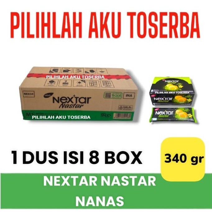 

Biskuit Nabati Nextar Nastar Nanas - ( Harga 1 Dus Isi 8 Box ) Original