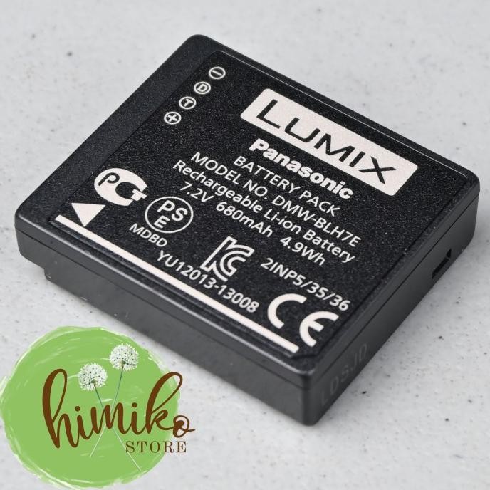 Baterai Panasonic Dmw Blh7E Baru Original For Lumix Gx850 Gf7 Gm1 Gm5 New Stok