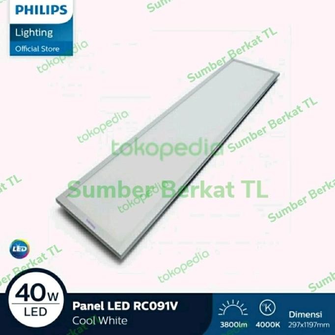 New Stock Philips Led Panel Rc091V Led36S 40W 40 Watt 40 W 40Watt 30X120 Cm Kode 8485