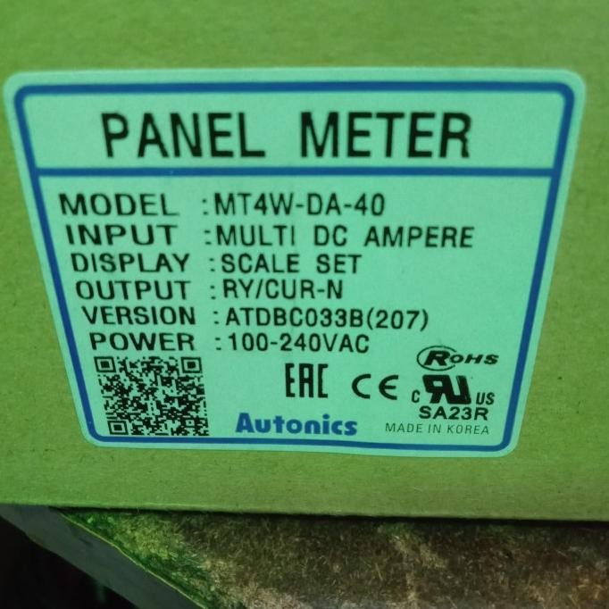 Grosir Panel Meter Mt4W-Da-40 Autonics