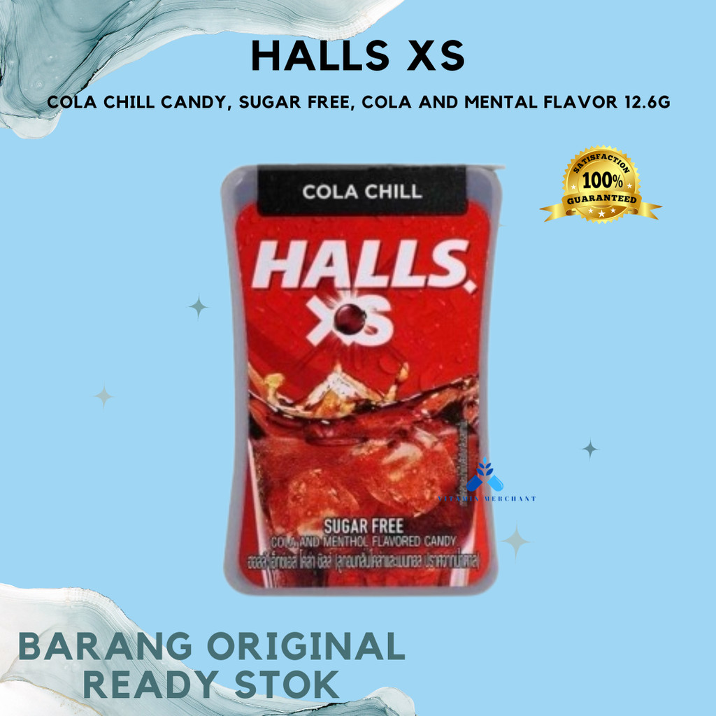 

Halls XS Cola Chill Candy, Sugar Free, Cola and Mental Flavor 12.6G