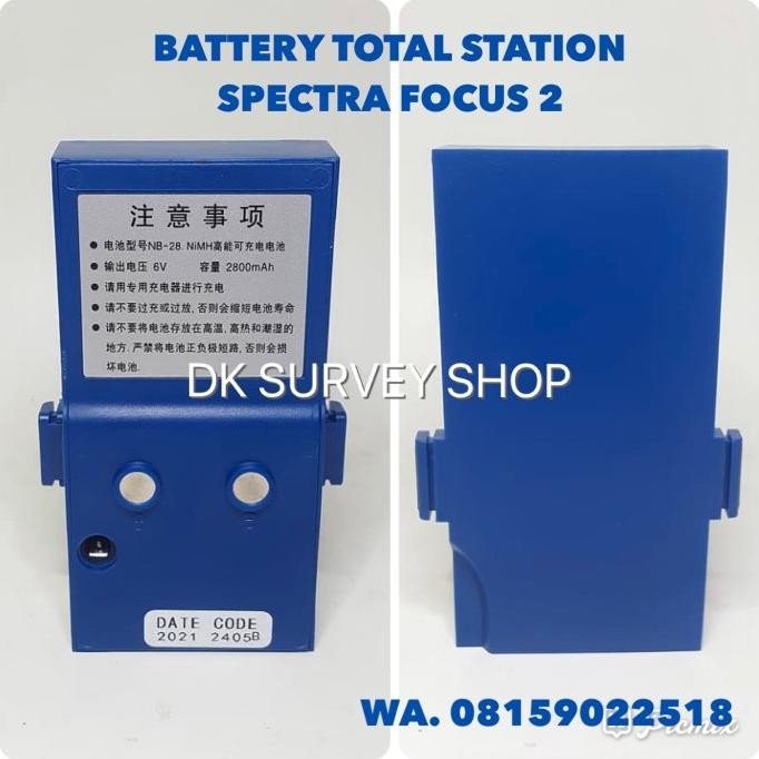 Battery Nb28 Total Station Spectra Focus 2 / Baterai Ts Nb-28 Focus2 New Stok