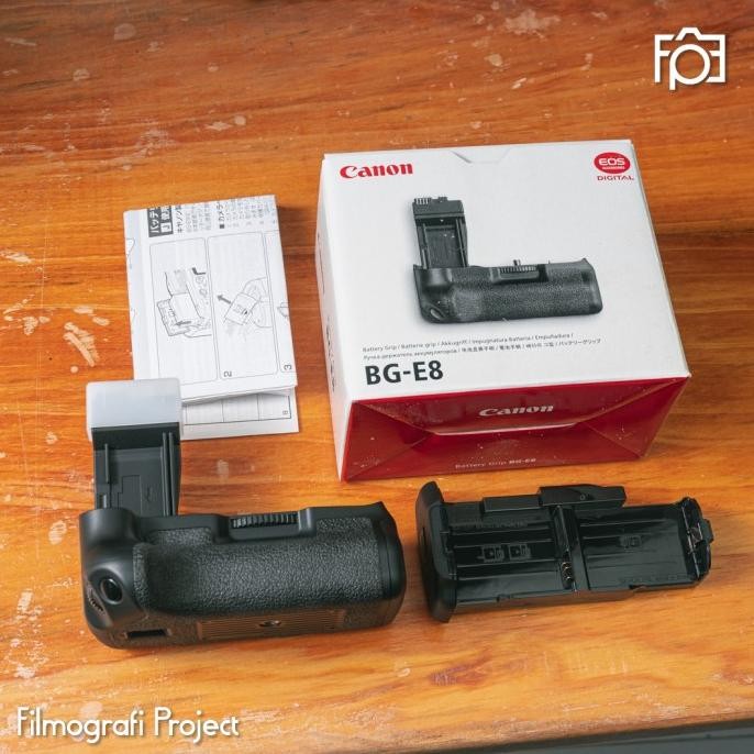 Canon Bg-E8 Vertical Battery Baterai Batre Grip For 550D / 600D / 650D / 700D - Original Canon New N