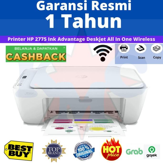 Hp Printer Deskjet Ink Advantage 2775 Print Scan Copy Wifi - Hp2775 Kode 4682